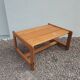 Table basse vintage en pin massif, années 1970