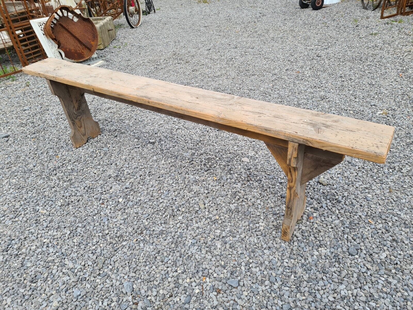 Wooden bench