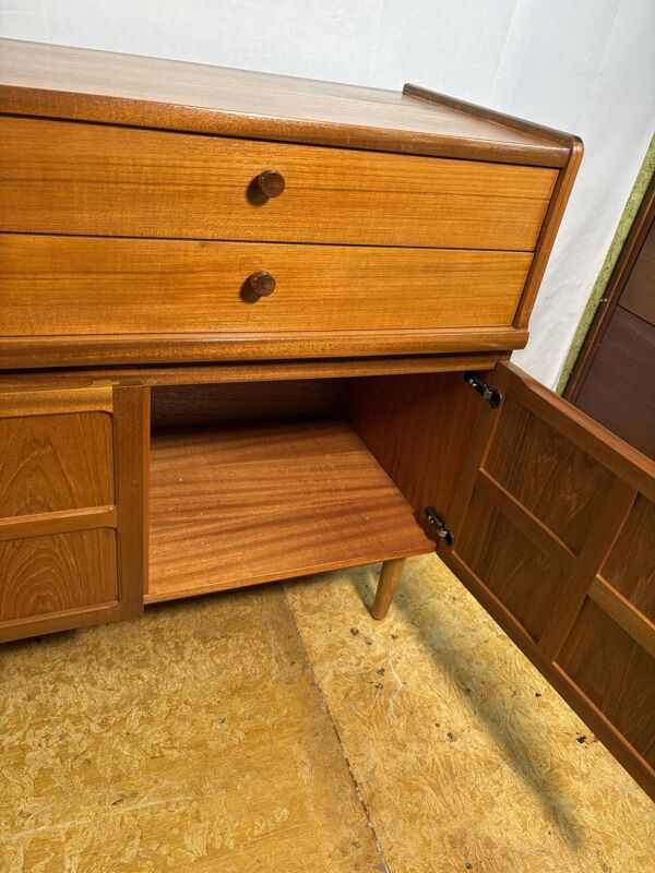 Buffet en teck rétro vintage des années 1960-1970 par Nathan, qualité anglaise.