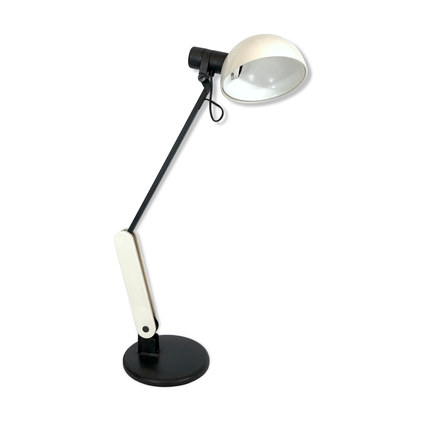 Articulated white table lamp from 70s Harvey Guzzini