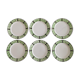 6 plates vintage Sarreguemines 60s - decor reinette