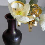 Old ceramic vase enamelled Cannes