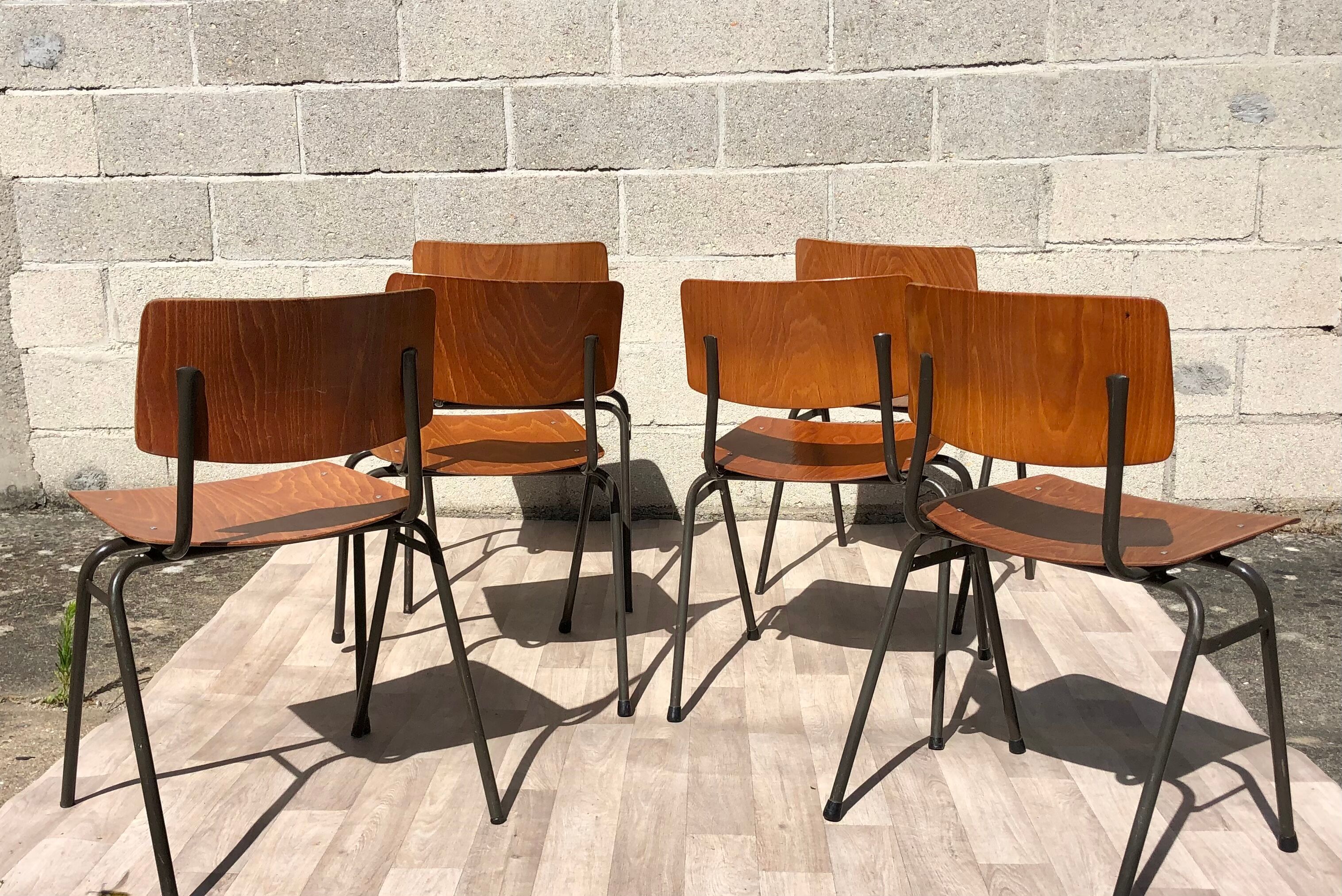 Set of 6 Marko Holland chairs