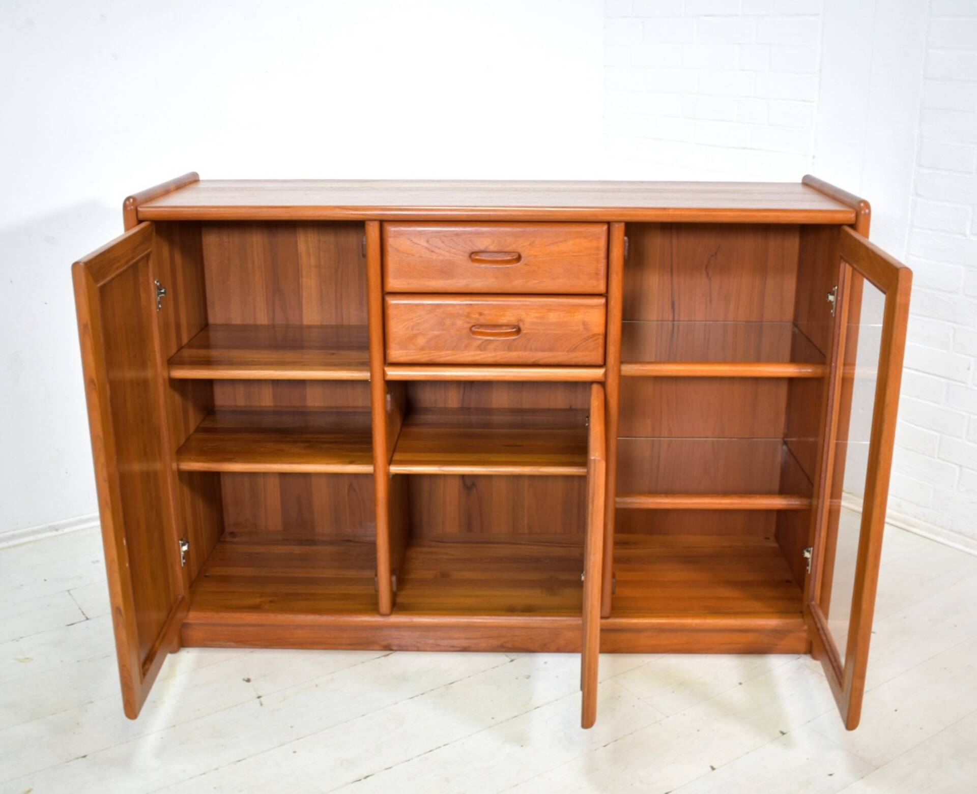 Sideboard by Dyrlund 1970s skandinavian solid Teak Danish