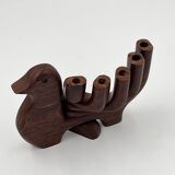 Scandinavian wooden candle holder