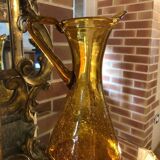 Pitcher and glass