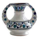 Small hand-painted North African style vase.