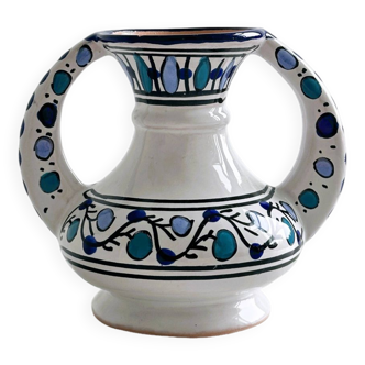 Petit vase peint à la main style Maghrébin.