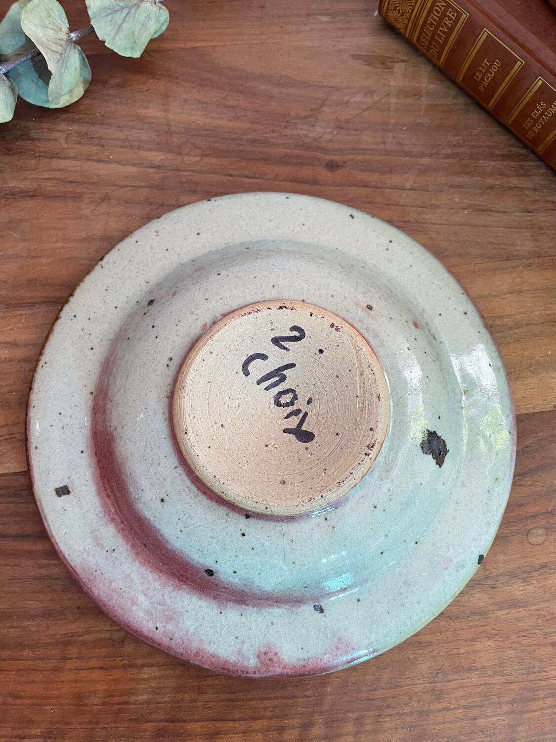 Enamelled ceramic pocket tray