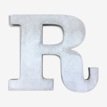 Large size zinc sign R letter