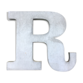 Large size zinc sign R letter