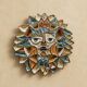 Ceramic sun mask, Roland Zobel, The Cyclades Anduze