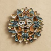 Ceramic sun mask, Roland Zobel, The Cyclades Anduze