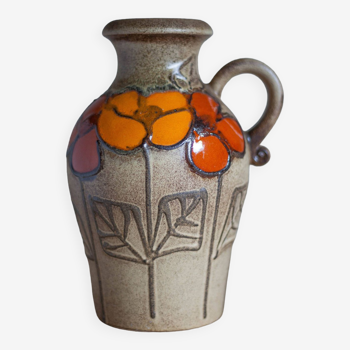 Vase céramique scheurich Keramik West Germany , vase décoratif, pot à fleurs, vase à anse, collectio