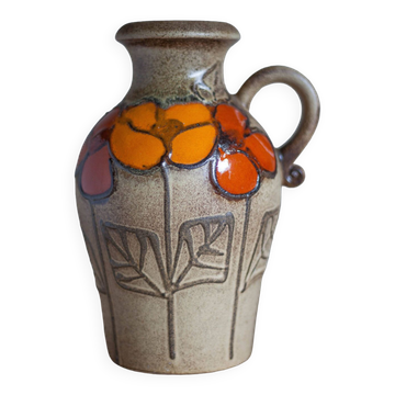 Scheurich ceramic vase Keramik West Germany, decorative vase, flower pot, handle vase, collectio