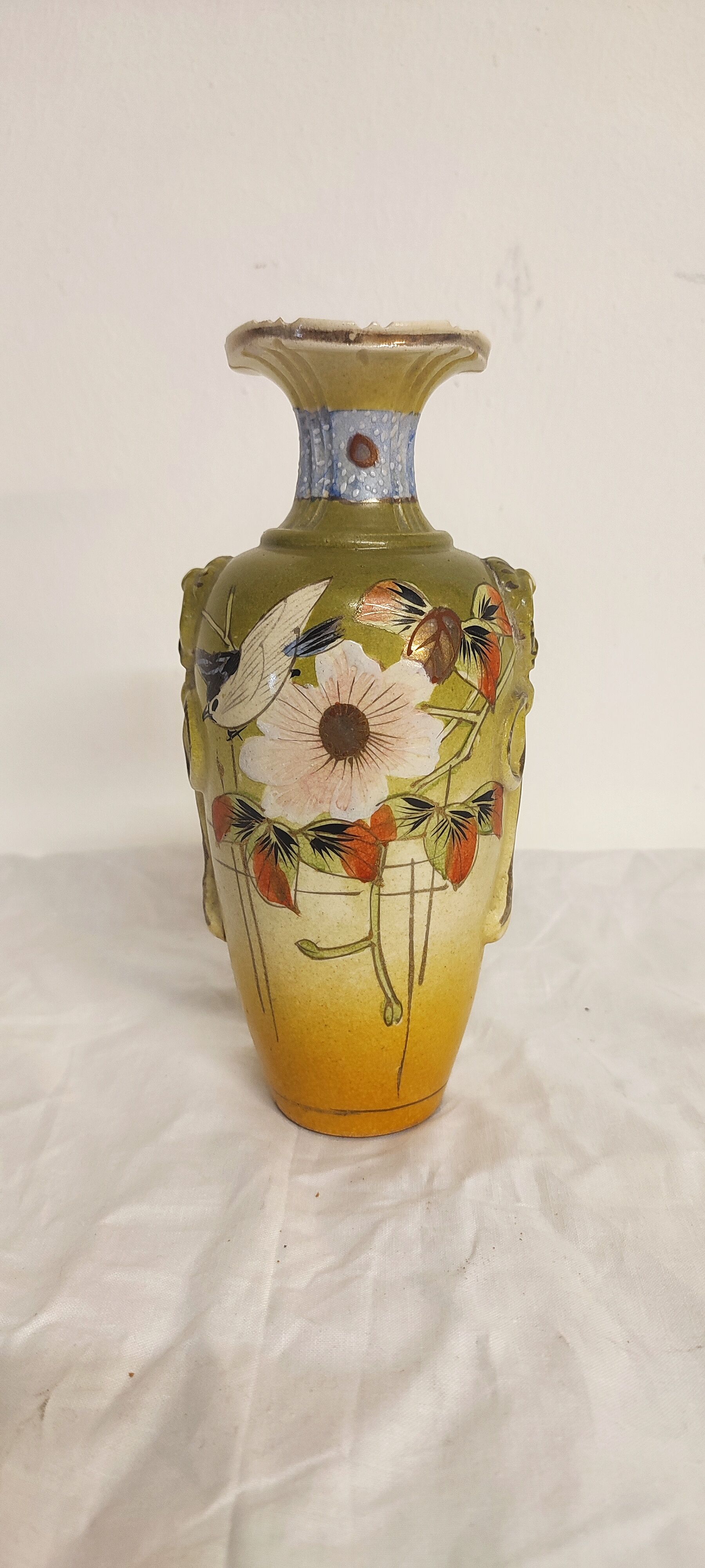 "Art Deco" vase of painted ceramics. Barcelona, Spain 1930s.