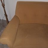 Midcentury italian large curved sofa, 1950s
