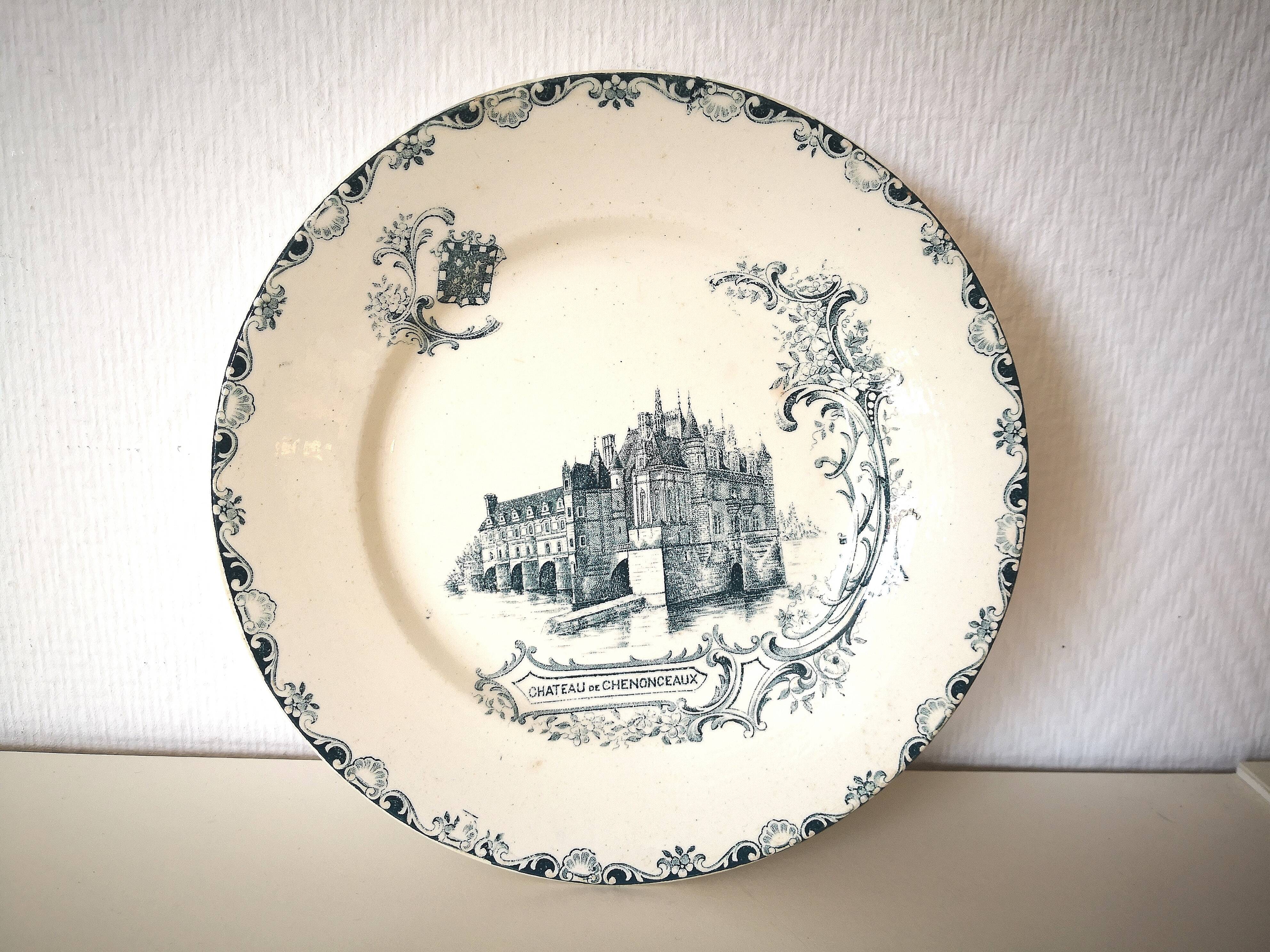 fruit bowl, iron earth, Clairefontaine, white and green château collection