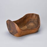 Olive wood cup, signed