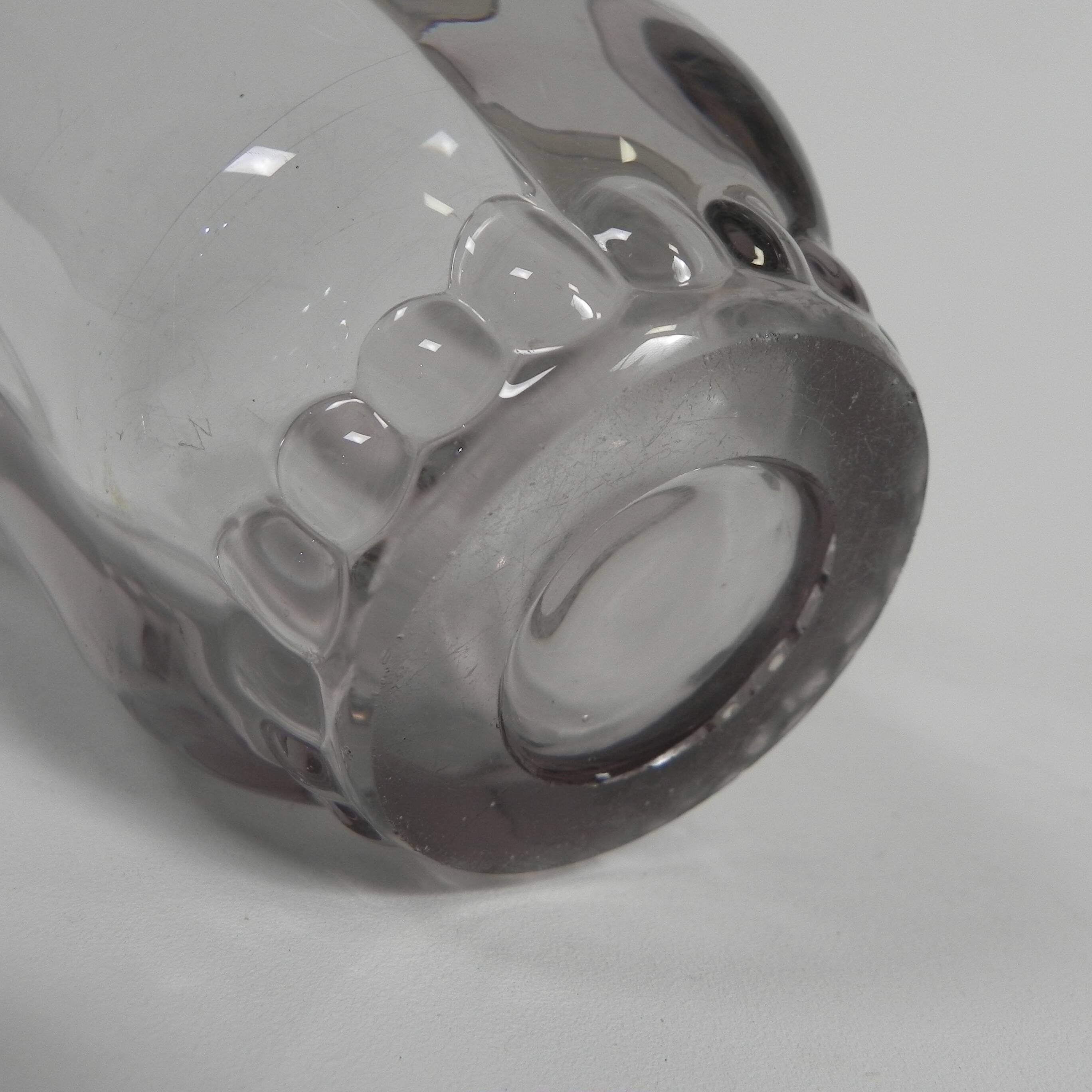 Thick-walled glass vase in Daum style, 1950s