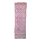 Moroccan Boujad rug in pink - 295 x 93 cm