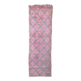 Tapis Marocain  Boujad rose - 295 x 93 cm