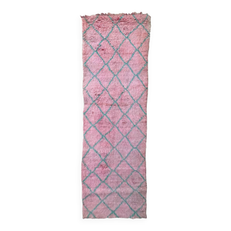 Pink Boujad Moroccan rug - 295 x 93 cm