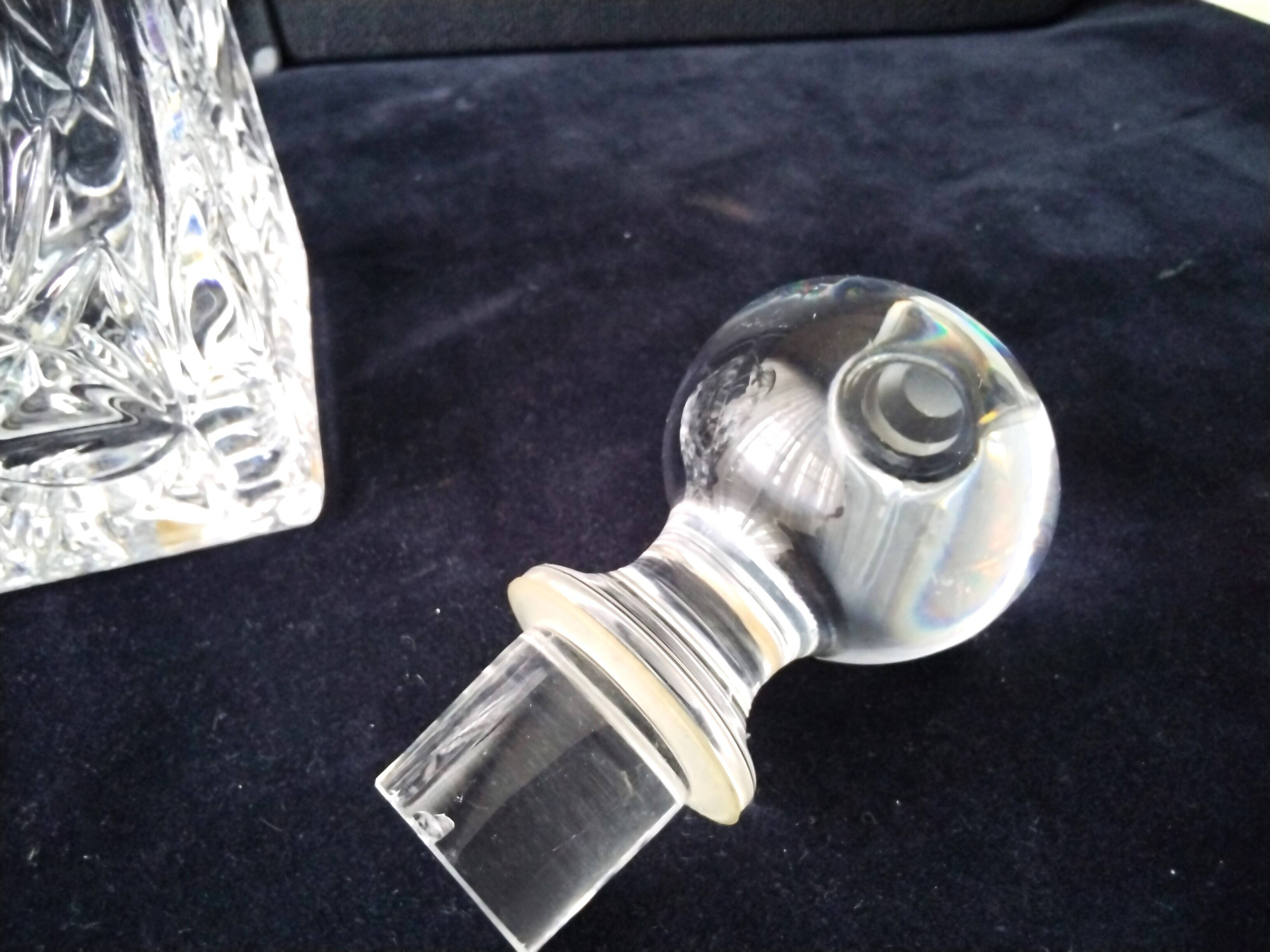 Arques crystal whiskey decanter