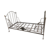 Folding bed in wrought iron 19th century