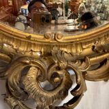 Miroir Louis XV biseauté doré à l or