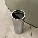 Coffee table chrome and glass 1970