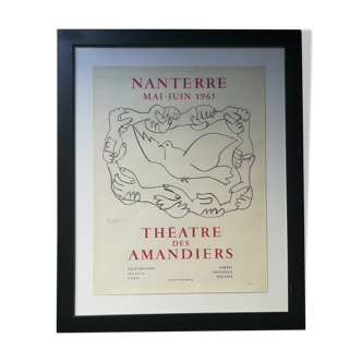 Pablo Picasso, original lithographed poster, Mourlot 1965