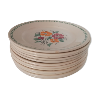 Lot de 6 assiettes plates