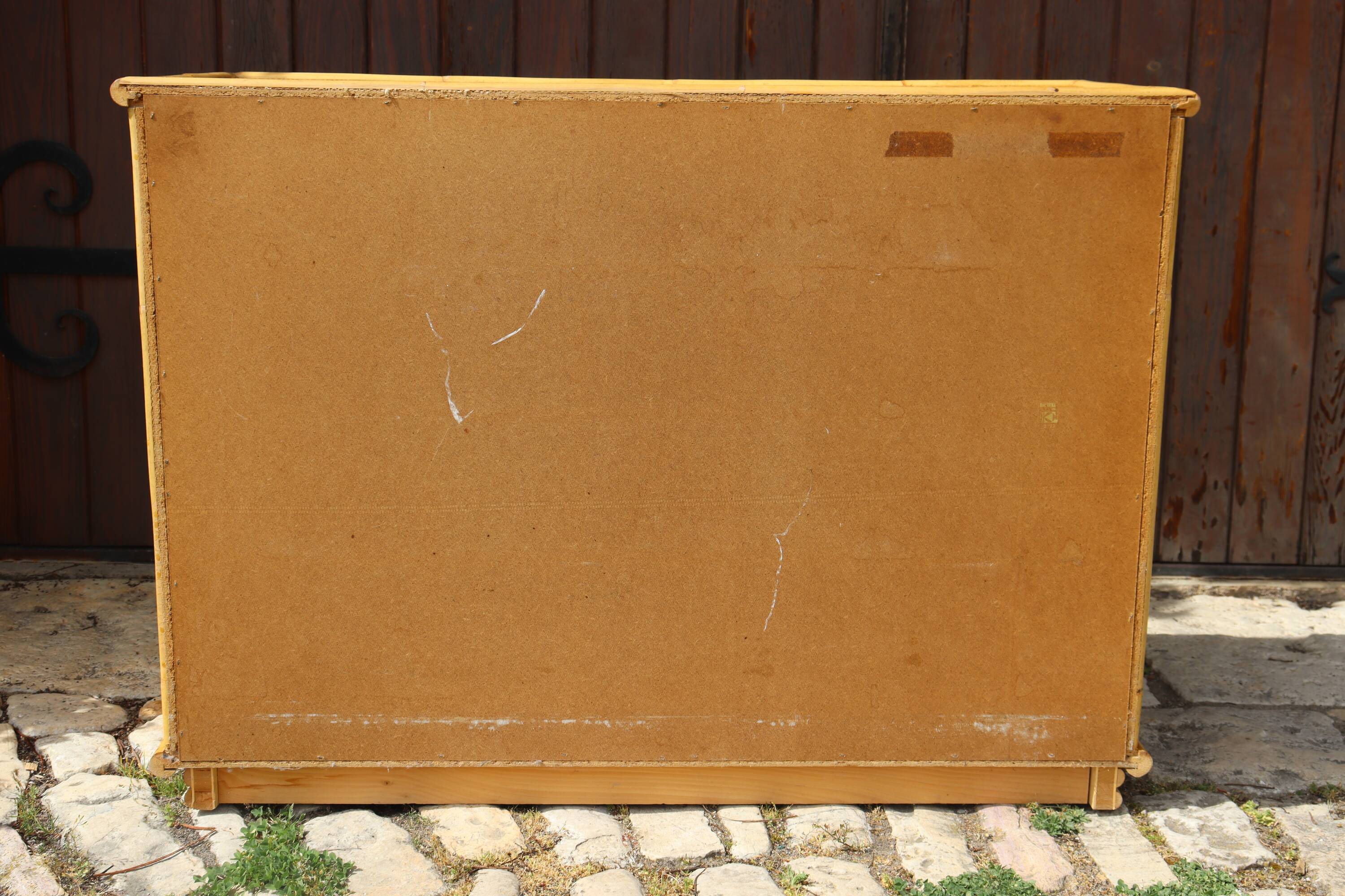 Rattan chest of drawers by Dal Vera Italy 1970