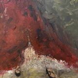 Tableau signé huile sur toile cartonnée « danseuse de Flamenco »