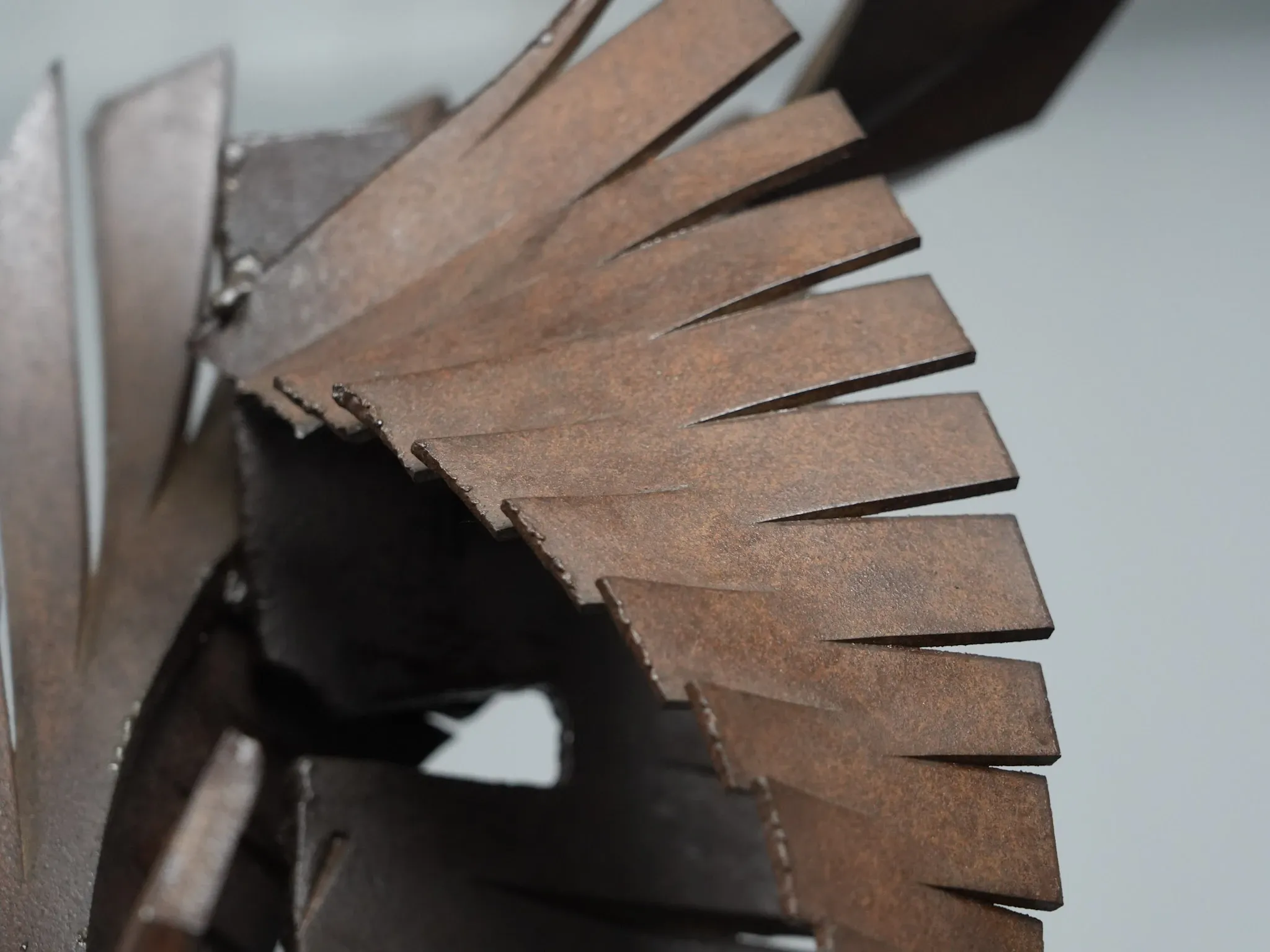 Abstract constructivist iron sculpture, signed CH, Netherlands, 1960s – II
