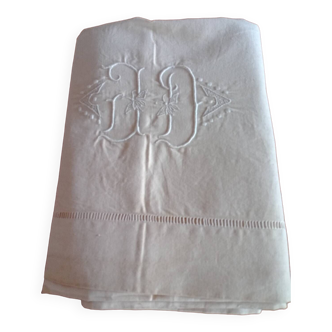 Embroidered cotton sheet 220*300