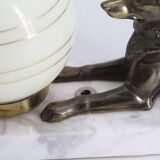 Lamp dog art deco
