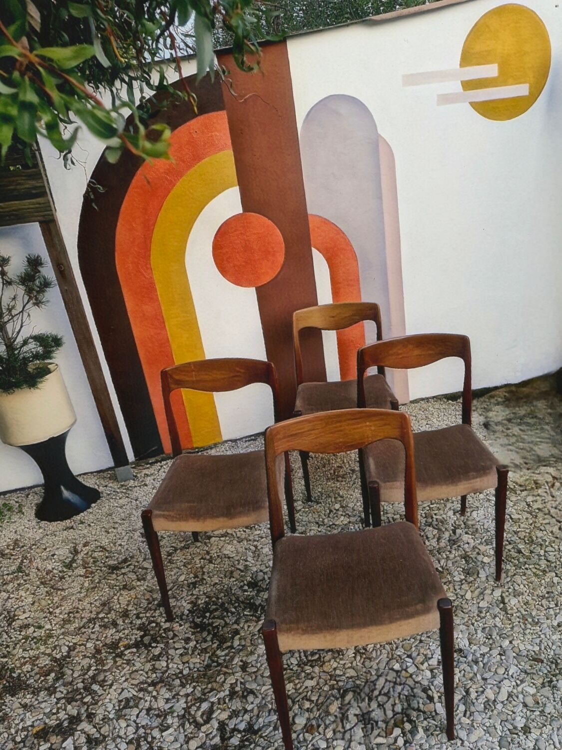 SET 4 Chaises Design Niels Otto Møller 1960