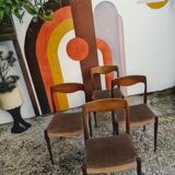 SET 4 Chaises Design Niels Otto Møller 1960