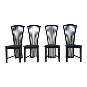 Ensemble de 4 chaises - noire