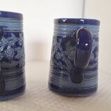 Cups in alsacian gre numbered and signed
