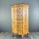 Commode Meuble De Rangement Louis XV En Loupe De Thuya Et Marbre, époque XI