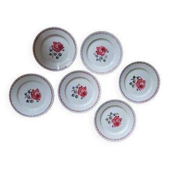 Lot n°1 de 6 assiettes à dessert Germaine de Badonviller