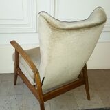 Wingback Chair wing chair beige Knoll 1965