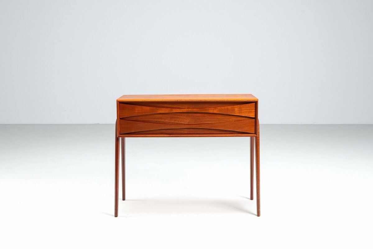 Rimbert Sandholt chest of drawers in teak Atelje Sweden 1960