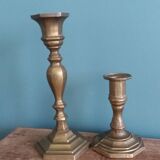 Bronze or brass candlesticks