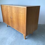 Light oak storage cabinet by Jiroutek, circa 1960
