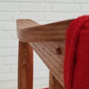Danish armchair, 70s, reupholstered, kvadrat furniture wool, oak wood