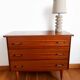 Commode pieds compas 1950 mid-century vintage